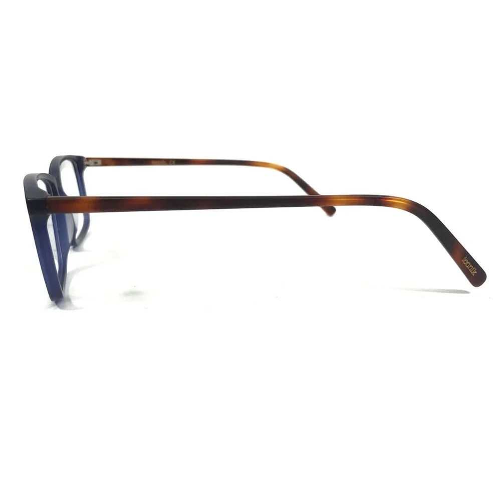 Iconik Eyeglasses Frames Ethan C3 Blue Tortoise Square Full Rim 54-15-140